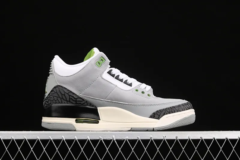 All categories Air Jordan Jordan series basketball shoes Air Jordan 3 #ZG version Air Jordan 3 Retro "Chlorophyll" AJ3 Joe 3 Chlorophyll Gray Green Manuscript 136064-006